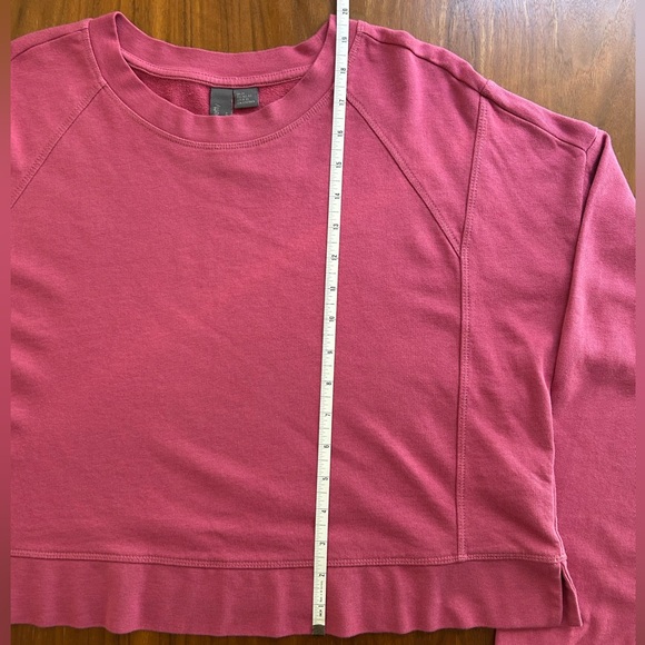 Sweaty Betty After Class Crop Sweatshirt | pink | size UK medium / US 8-10 - Picture 10 of 11